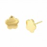 Pendientes flor oro amarillo 18K [26-5571-P]