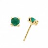 Pendientes esmeralda oro amarillo 18K [26-5827-E-P]