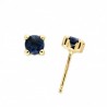Pendientes zafiro oro amarillo 18K [26-5827-Z-P]