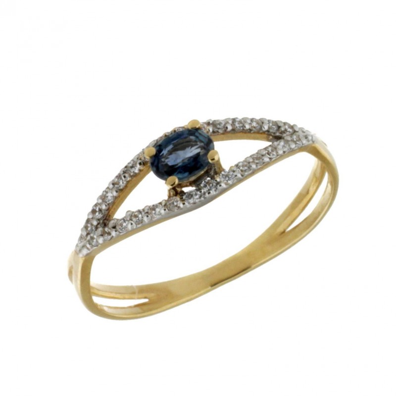 Sortija zafiro