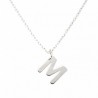 Colgante letra con cadena oro blanco 18k [26-6508-b-cad ]