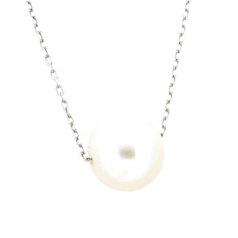 Colgante perla con cadena oro blanco 18k [26-7068-8b-cad ]