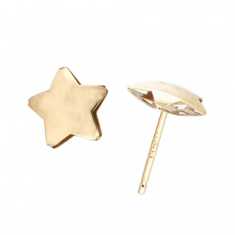 Pendientes estrella oro amarillo 18K [26-7367-P]