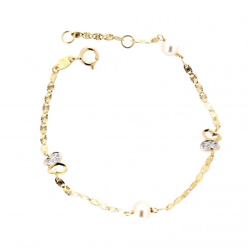 Pulsera perla comunion oro 18k [26-7785-pu]