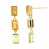 Pendientes citrino peridoto oro 18k [26-8292-pe-p9-839]