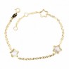 Pulsera comunion estrellas nacar oro 18k [26-8749-pu]