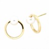 Pendientes perla oro amarillo 18K [26-9659-P]