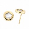Pendientes estrella nacar oro amarillo 18K [26-9892-TOR-P]