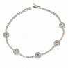 Pulsera oro blanco circon oro 18k [2-70-189]