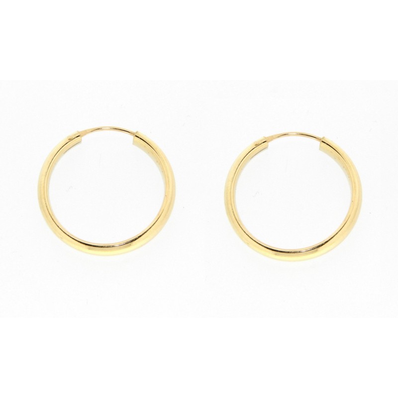 Pendientes aro oro 18k [27-1048-21-p]