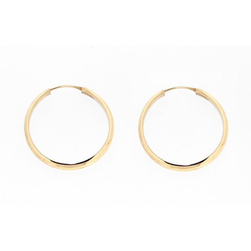 Pendientes aro oro 18k [27-1048-25-p]