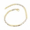Pulsera bicolor oro 18k [17-60-6-n]