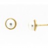 Pendientes perla oro amarillo 18K [27-1138-3-P]