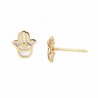 Pendientes mano fatima nacar oro amarillo 18K [27-11718-2-P]