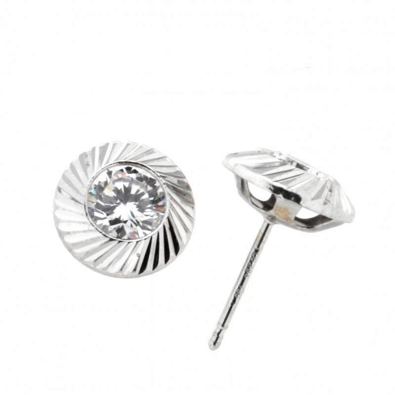 Pendientes oro blanco 18K [27-1306-3B-P]