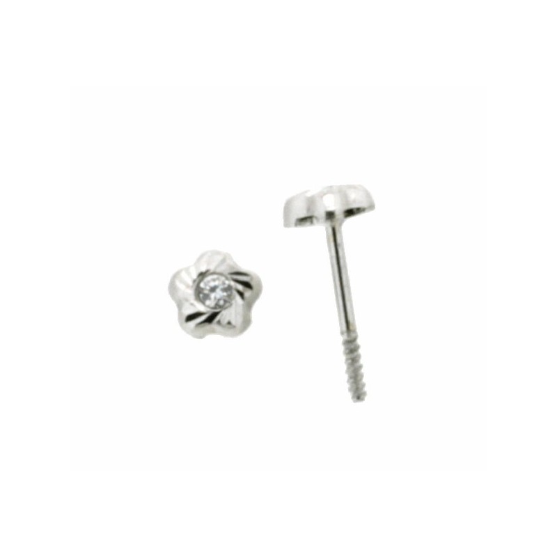 Pendientes oro blanco