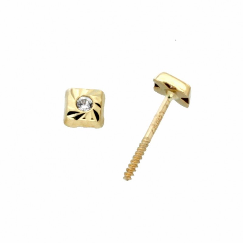 Pendientes tallados oro amarillo