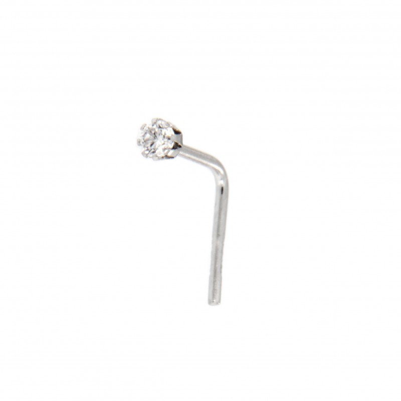 Piercing nariz oro blanco oro 18 quilates [27-3454-1]