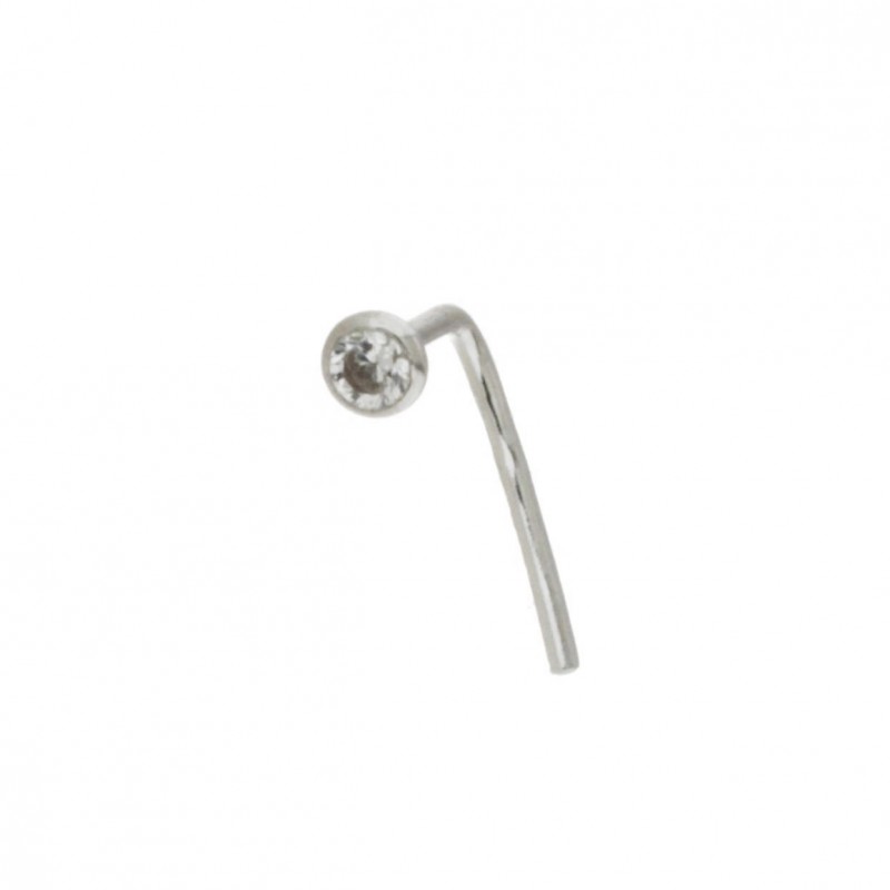 Piercing nariz oro blanco oro 18 quilates [27-3455-1]