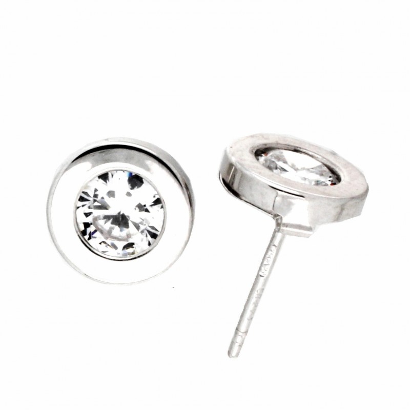 Pendientes oro blanco 18K [27-4138-5B-P]