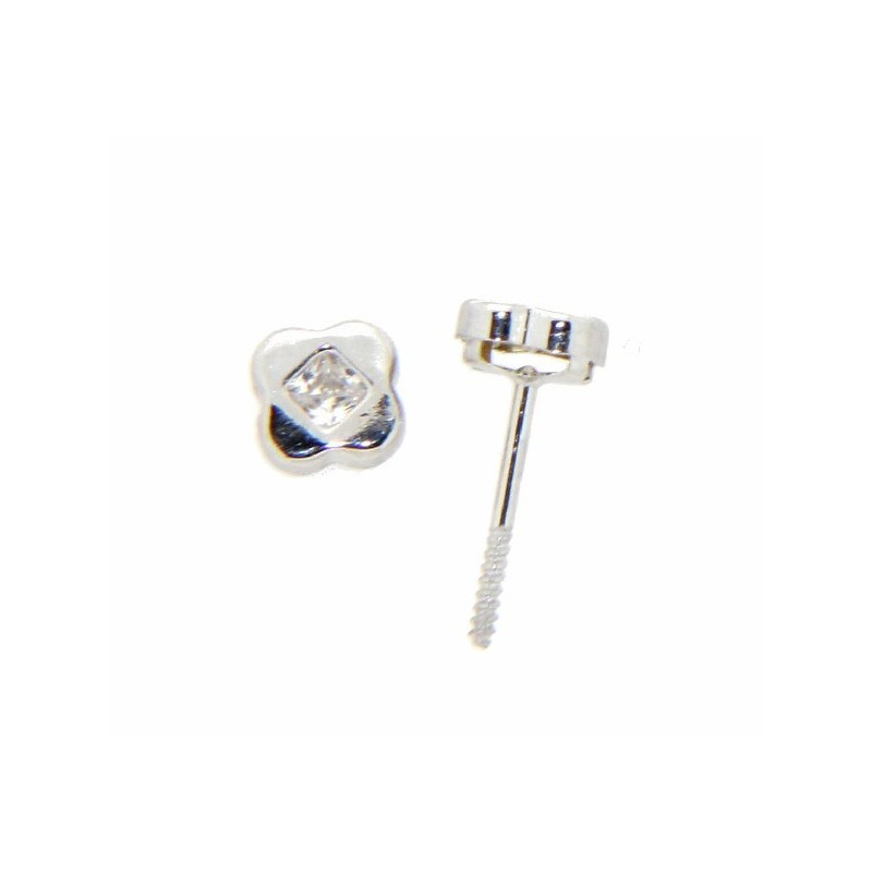 Pendientes oro blanco