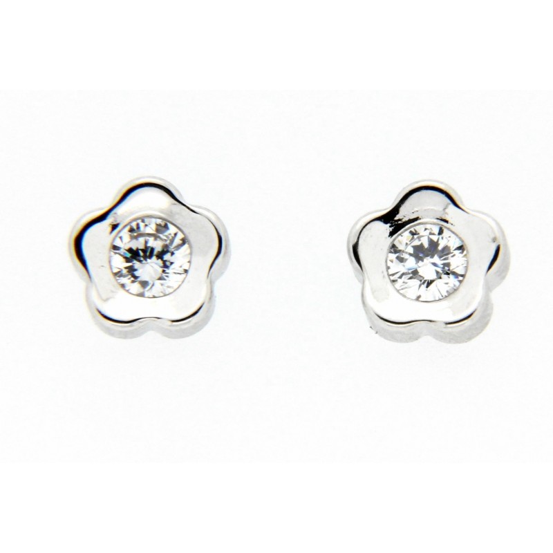 Pendientes oro blanco