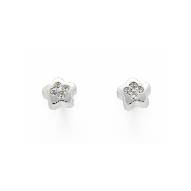 Pendientes oro blanco