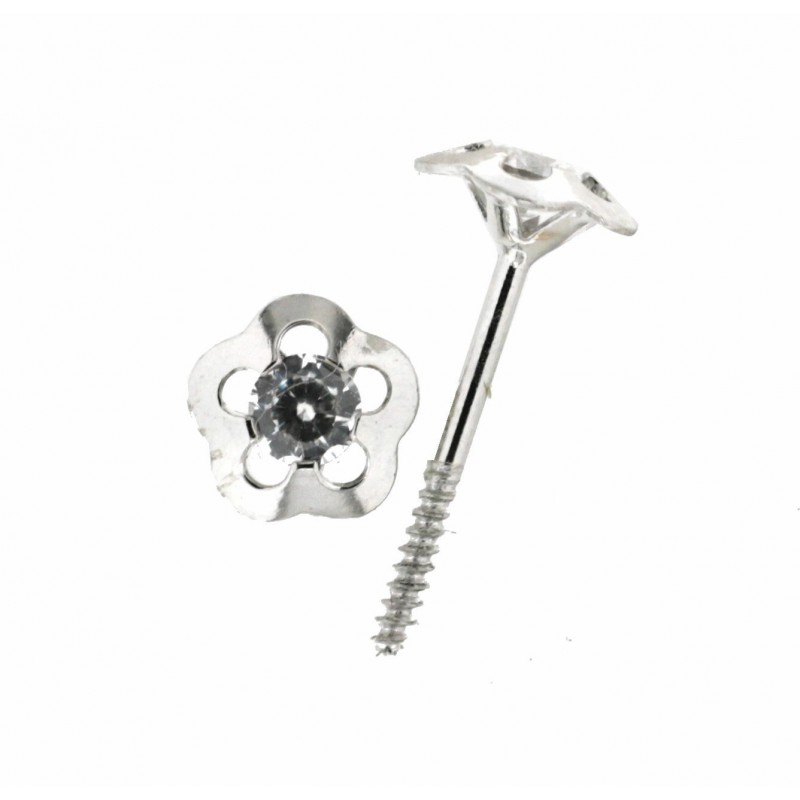 Pendientes oro blanco