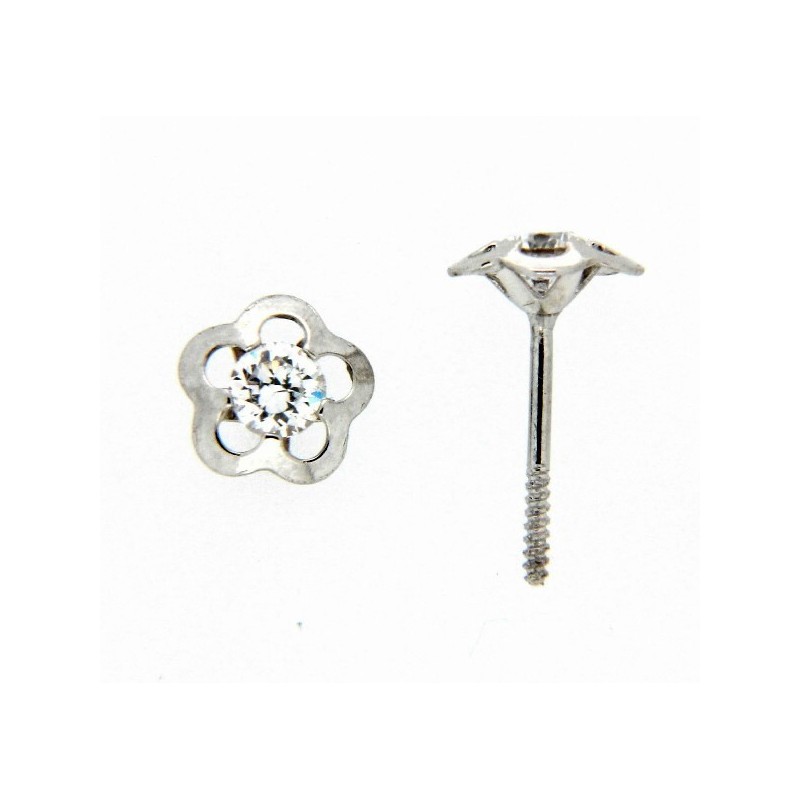 Pendientes oro blanco