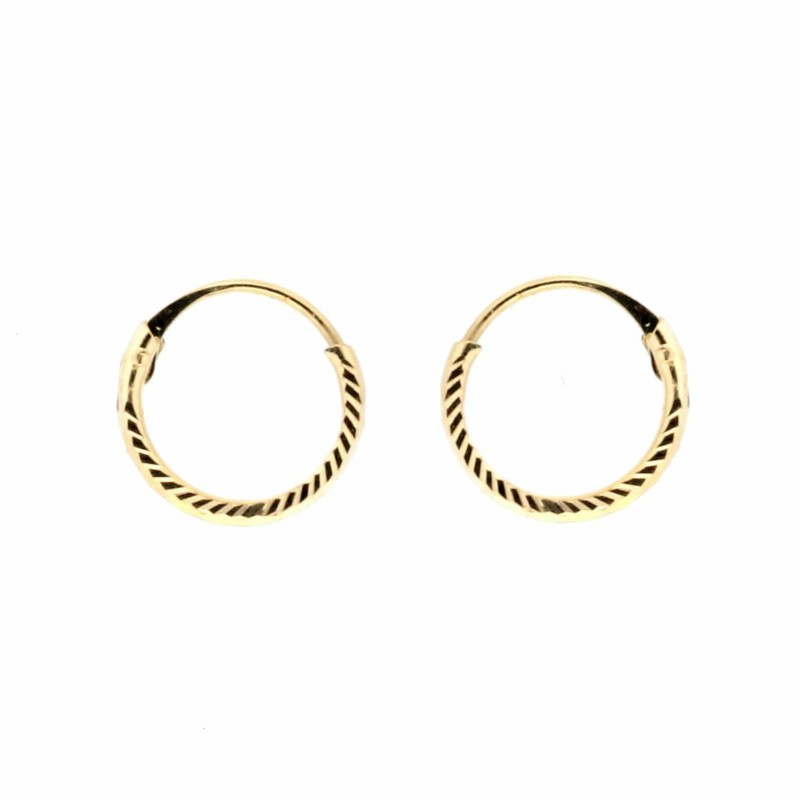 Pendientes aro oro 18k [27-6645-10-p]