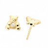 Pendientes oso oro amarillo 18K [27-6726-P]