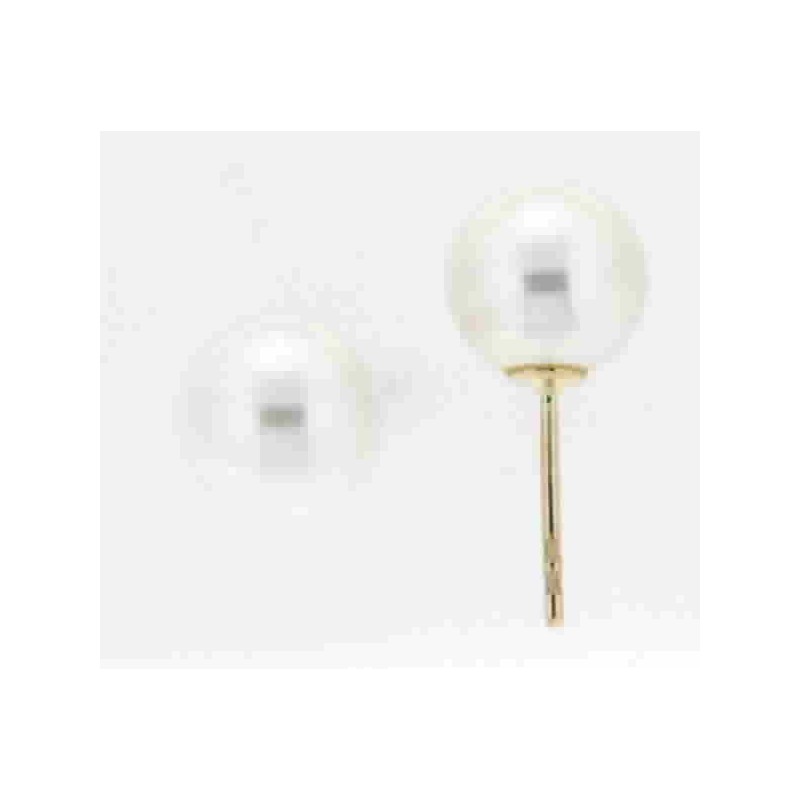 Pendientes perla oro amarillo 18K [27-7086-P]