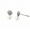 Pendientes perla oro blanco