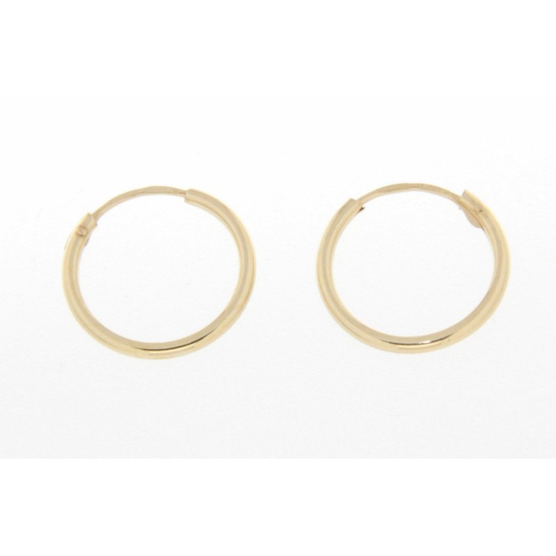 Pendiente de aro oro amarillo oro 18k [27-7492-12-p]