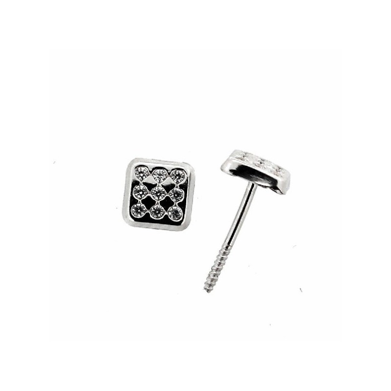 Pendientes oro blanco