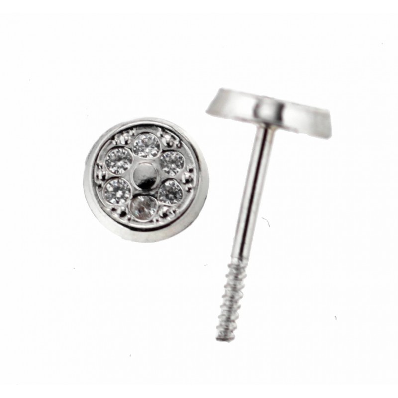 Pendientes oro blanco