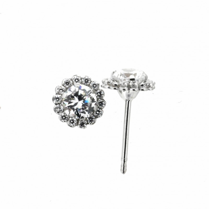 Pendientes oro blanco 18K [27-8745-3B-P]