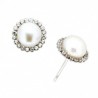 Pendientes perla oro blanco 18K [27-8757-4B-P]