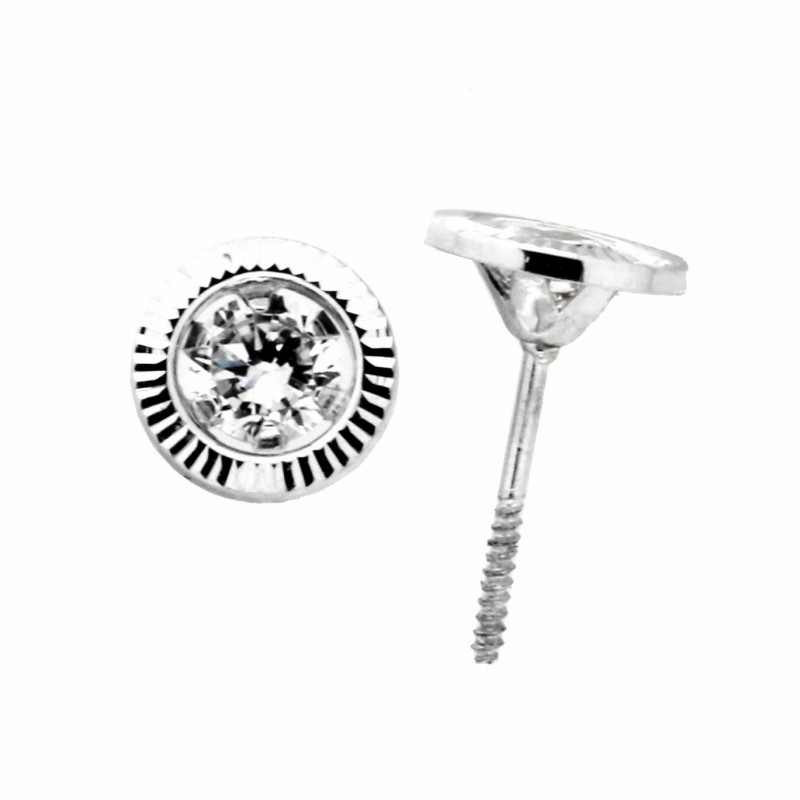 Pendientes oro blanco 18K [27-9043-3B-P]