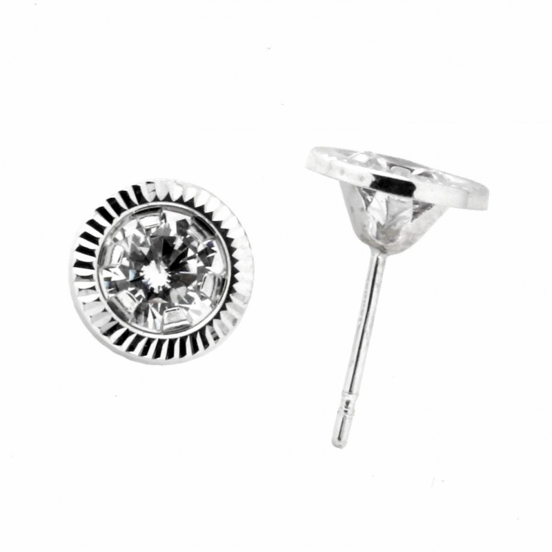 Pendientes oro blanco 18K [27-9043-4B-P]