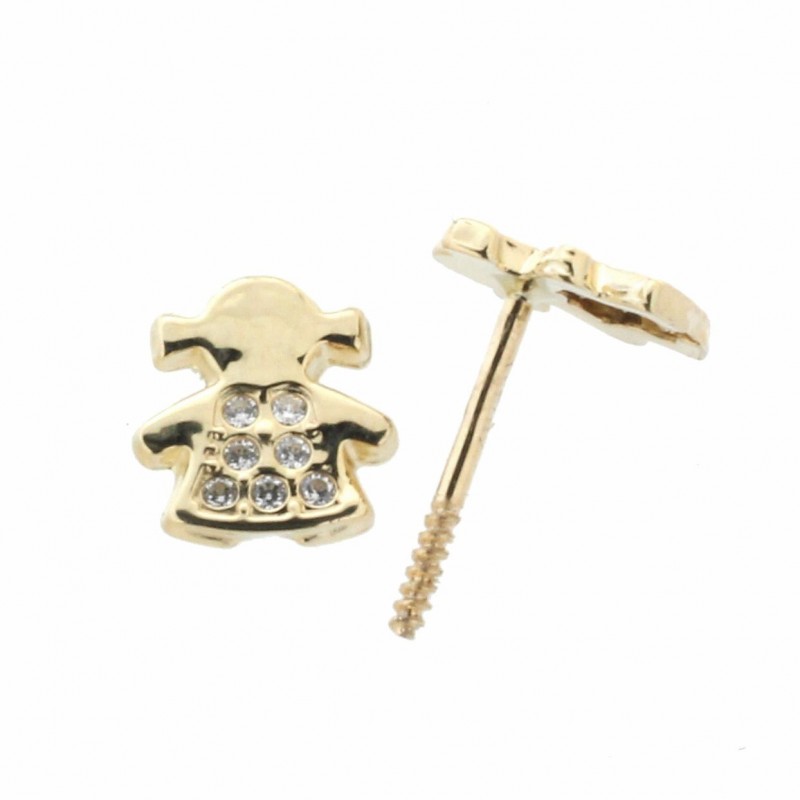 Pendientes oro amarillo 18K [27-9058-P]