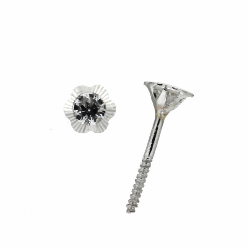 Pendientes oro blanco 18K [27-9089-1-P]