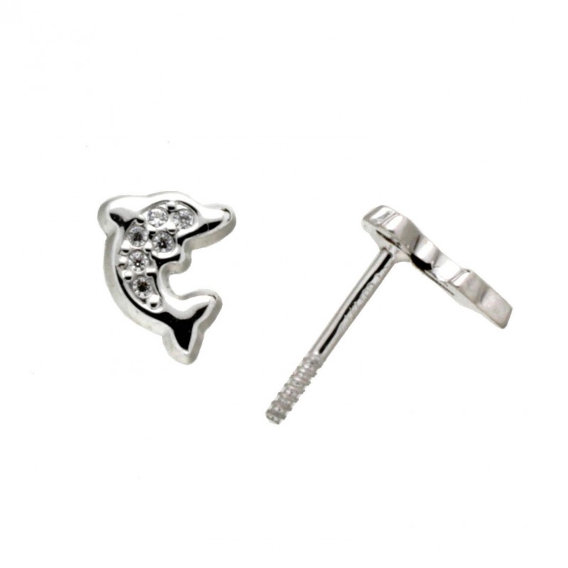 Pendientes oro blanco 18K [27-9193-1-P]