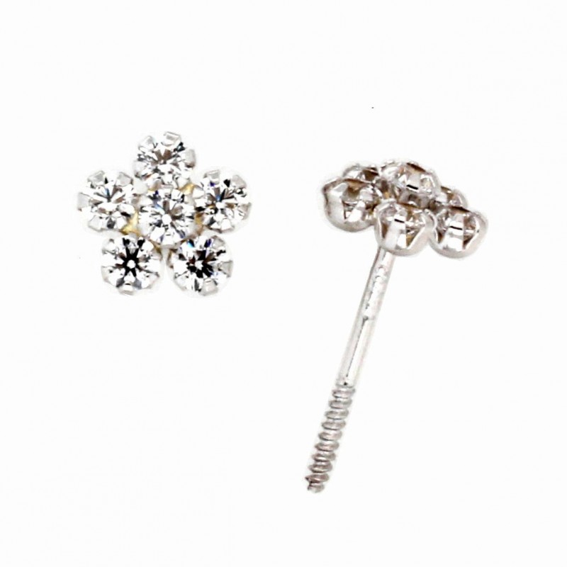 Pendientes oro blanco 18K [27-9198-2B-P]