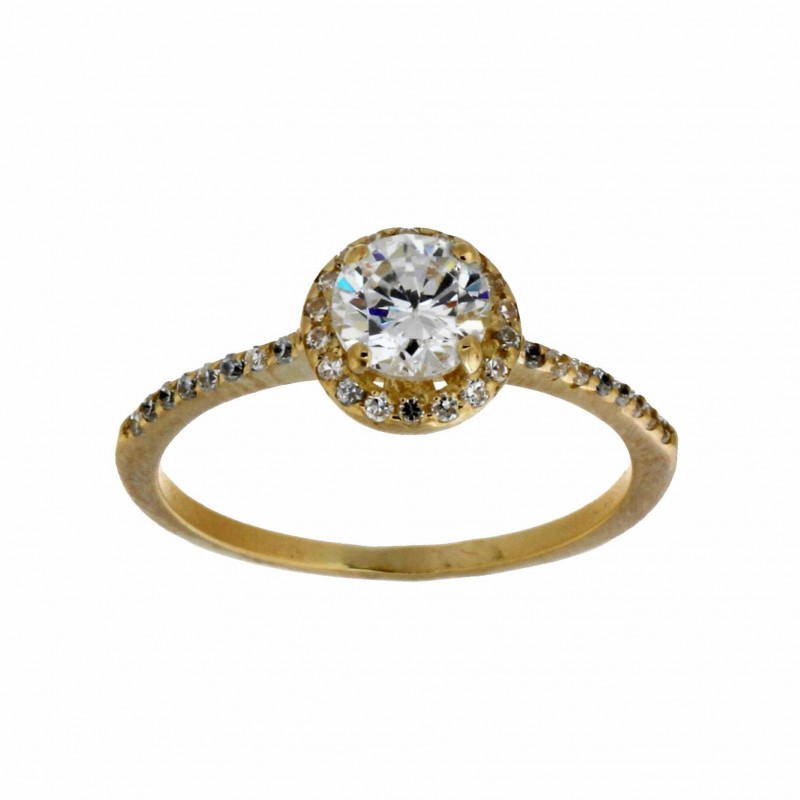 Solitario, oro 18k [ 27-9303-s ]