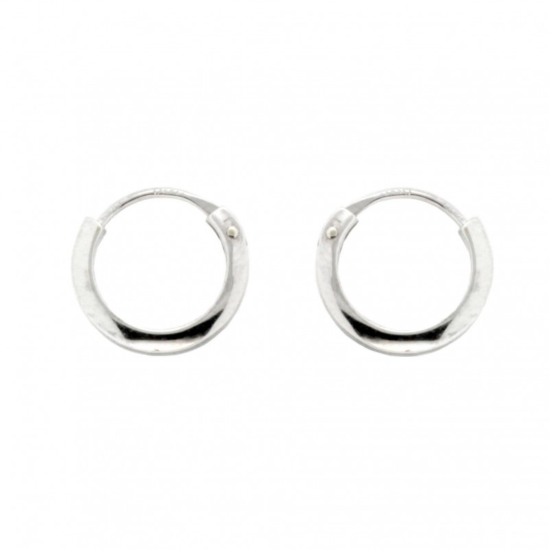 Pendientes aro oro blanco oro 18k [27-9481-10b-p]