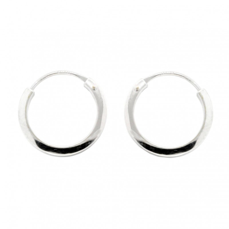 Pendientes aro oro blanco oro 18k [27-9481-12b-p]