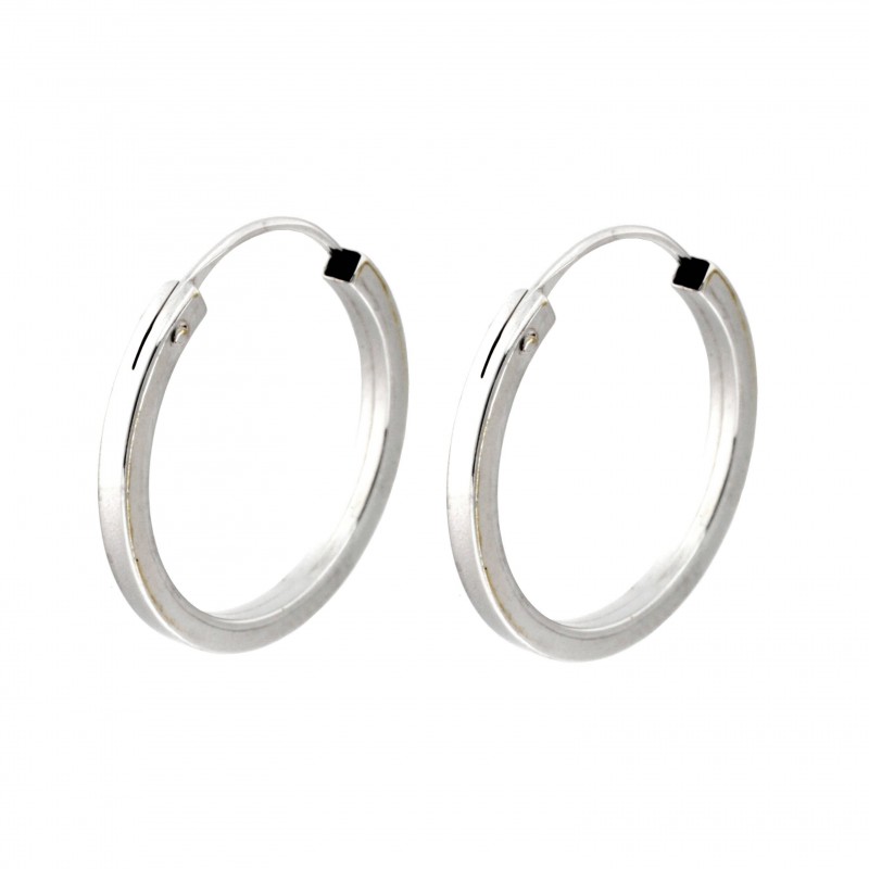 Pendientes aro oro blanco oro 18k [27-9481-16b-p]