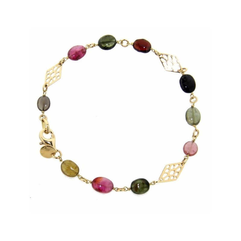 Pulsera turmalinas oro 18k [19-265-102]