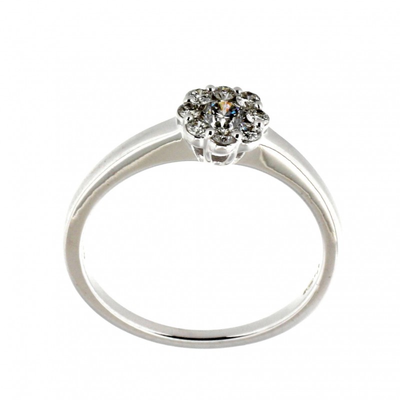 Solitario diamantes, oro 18k [ 19-271-463-s ]